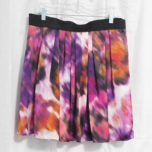 Vince Camuto - Multi Color Pleated Mini Skirt - 10